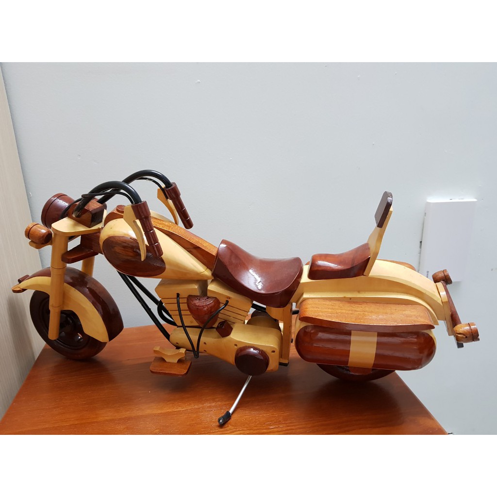 Xe mô hình Moto gỗ dừa