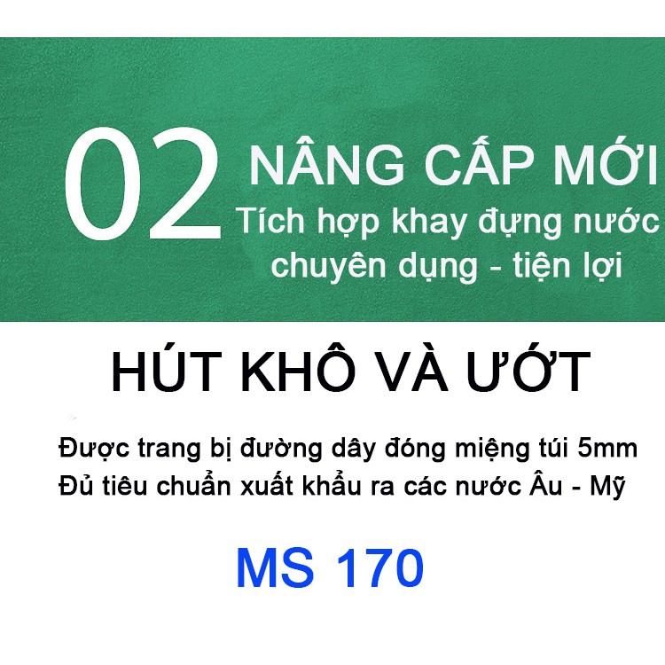 RE0616-Máy hút chân không không kén túi Magic MS170-máy hút chân không công nghiệp- máy hút thực phẩm khô và ướt - MS170