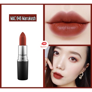 Son MAC Marrakesh 646 Đỏ Nâu - Mac Matte Lipstick, son MAC chính hãng date xa bao check code