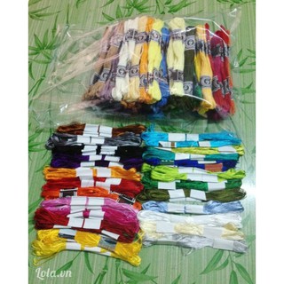 Chỉ thêu tranh chữ thập : 10k / tép / 8m
