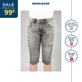 Quần jeans lửng nữ dài ngang gối MESSIJEANS SJW-414-17
