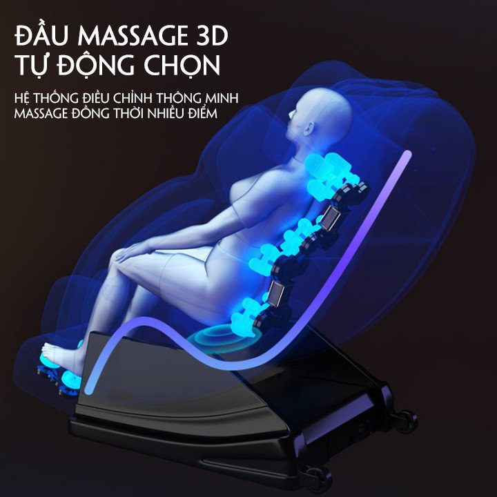 Ghế Massage toàn thân KORE, Mát xa toàn thân giảm căng thẳng mệt mỏi, Kết nối bluetooth nghe nhạc