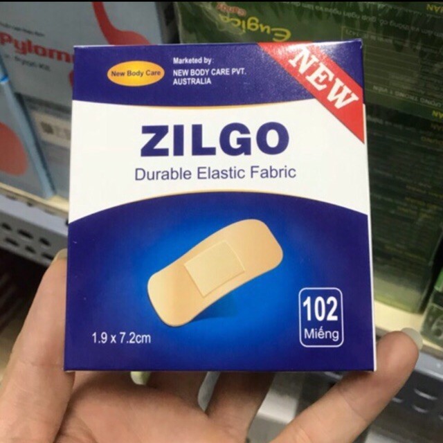  Hộp 102 miếng băng dính y tế cá nhân Zilgo
