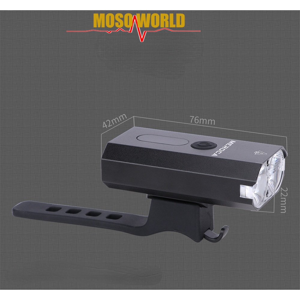 Đèn pha xe đạp MOSOWORLD  QL460-40LM 1500mAh siêu nhẹ chống nước tiện lợi