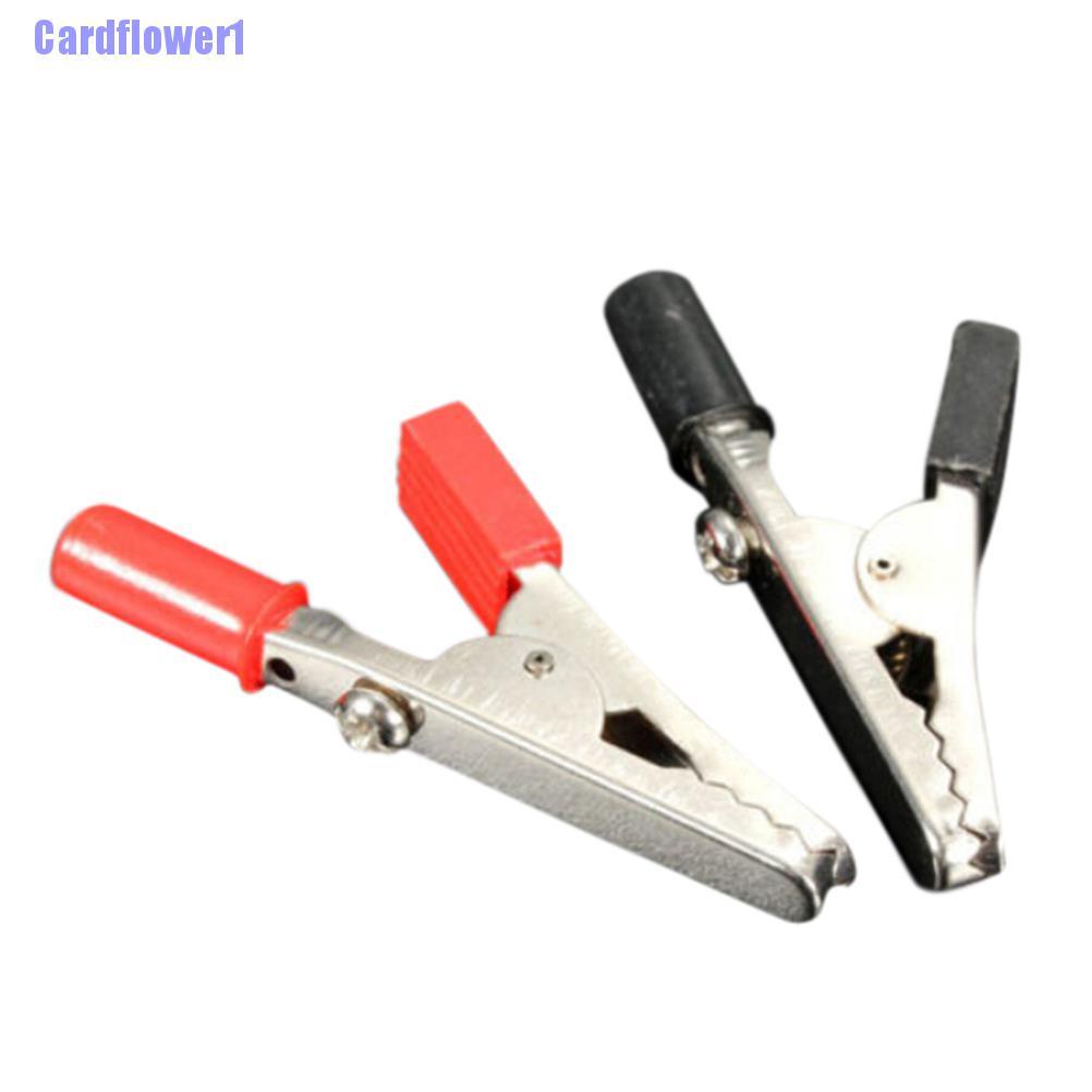 Bộ 2 Đầu Cá Sấu Đỏ / Đen 4mm