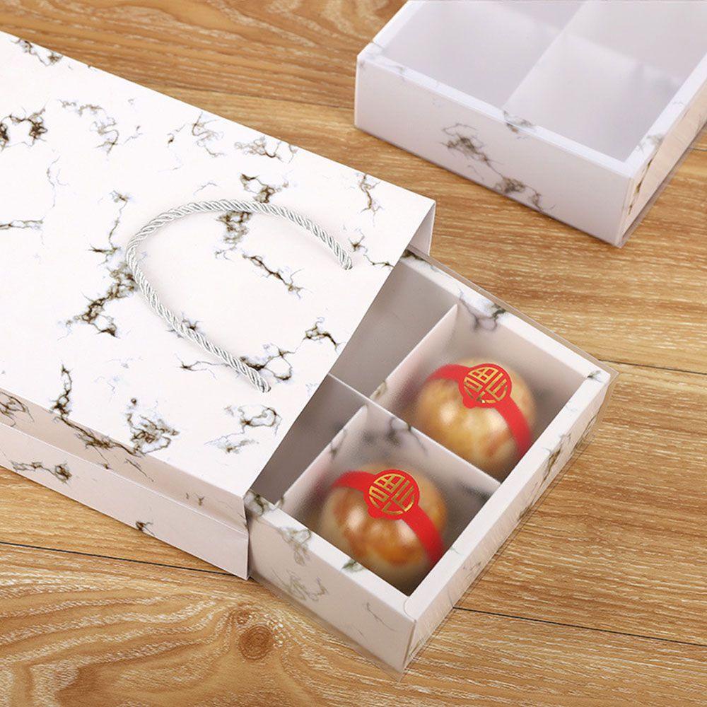 LAKAMIER Hộp Đựng Bánh Ngọt 4 / 6 Lỗ Có Nắp Đậy Tiện Dụng