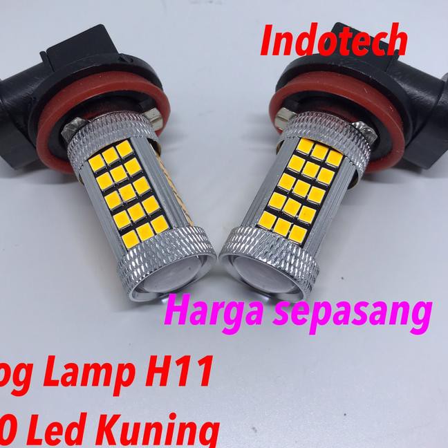 Đèn Led Vàng Sương Mù H11 60 Bóng Chất Lượng Cao