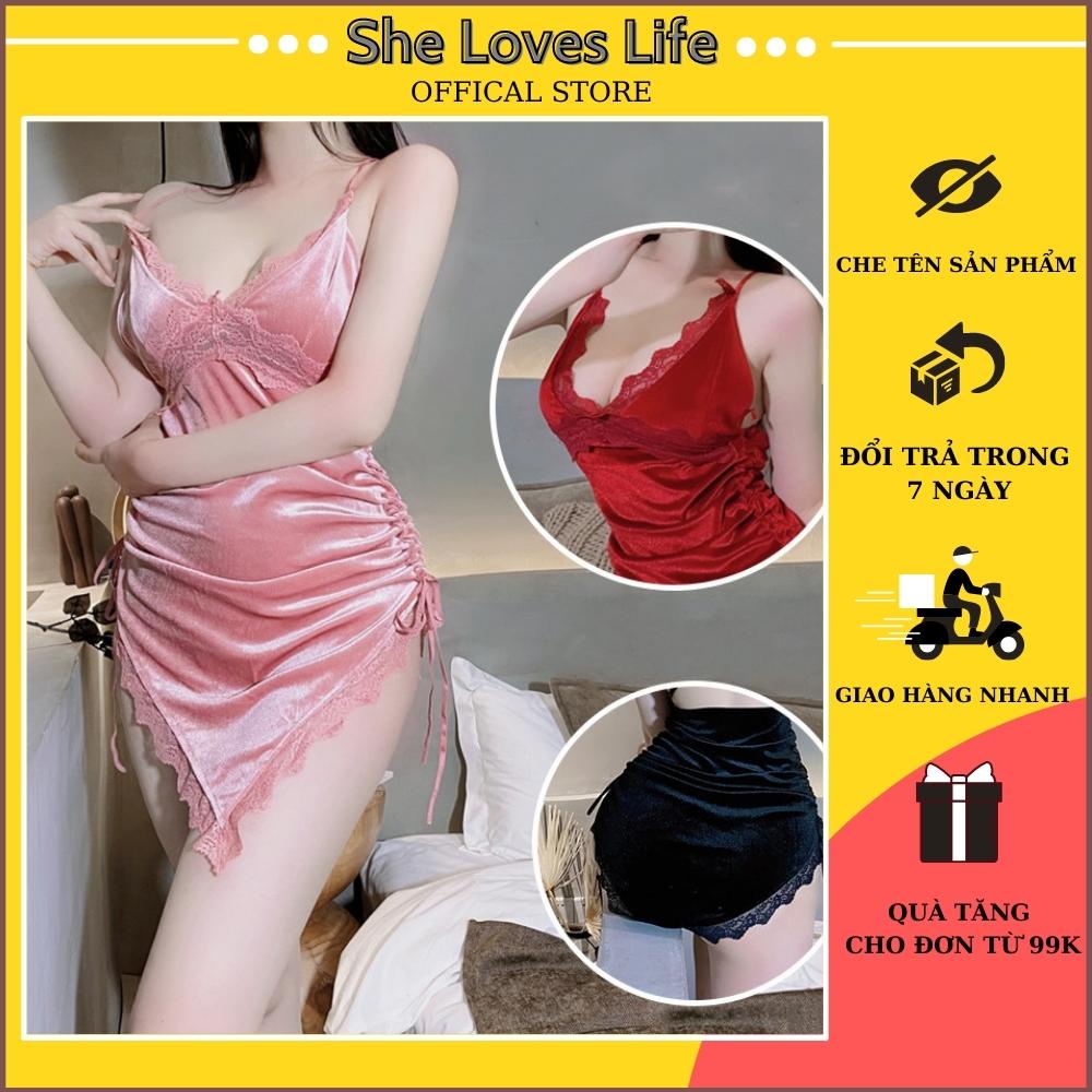 Đồ Ngủ Sexy Váy Hai Dây Quyến Rũ Gợi Cảm - Mã cs02