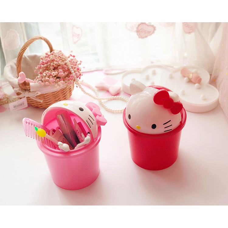 Thùng rác mini để bàn HELLO KITTY