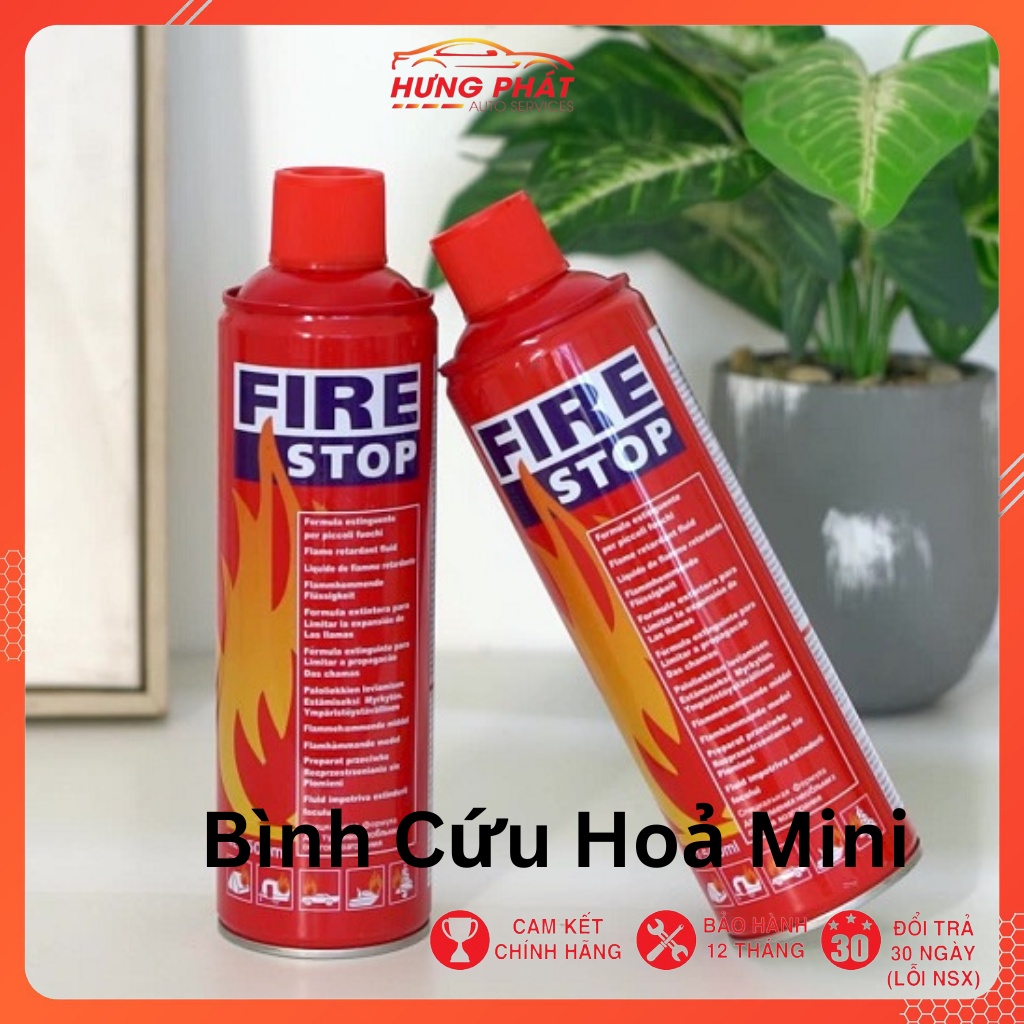 Bình Xịt Cứu Hỏa Cầm Tay Cho Ô Tô, Gia Đình
