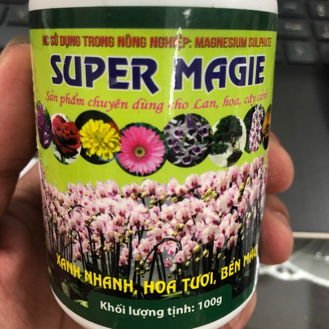 Phân bón siêu Kali - Magie - Calci giúp hoa nhiều , thắm mầu hoa, bền, nụ mập, lâu tàn ☘️ Hũ 100 gr