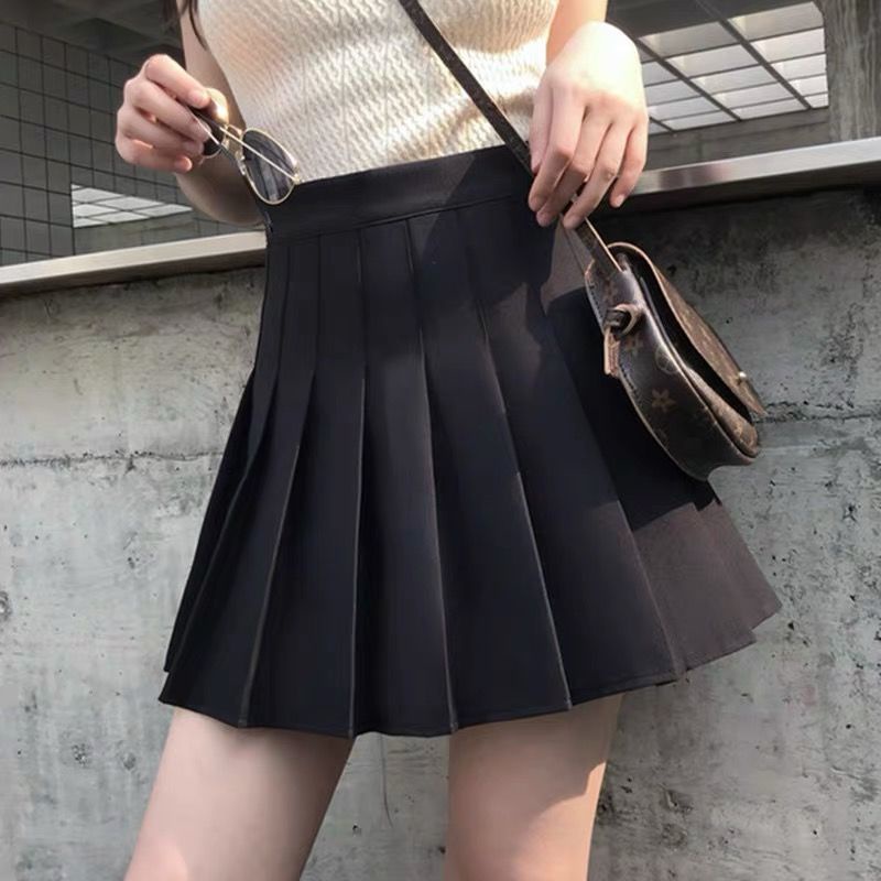 Chân váy tennis ngắn xếp ly lưng cao kèm quần bên trong ( mã 514)
