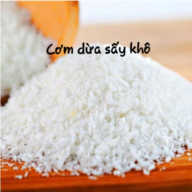 Bột cơm dừa sấy khô nguyên chất/vụn cơm dừa xay mịn làm bánh keto, ăn kiêng, giảm cân (500g)