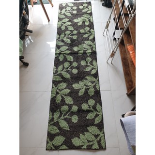 THẢM BẾP DÀI CHỐNG TRƯỢT CAO CẤP KÍCH THƯỚC 0.45MX2.4M CONDOR- NÂU HỌA TIẾT LÁ XANH SANG TRỌNG, ĐẸP, BỀN