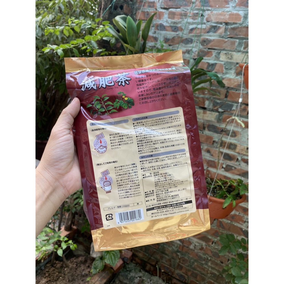 Trà Giảm Mỡ Bụng Genpi Orihiro Nhật Bản 60 túi lọc