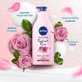 Sữa dưỡng thể nivea extra white lotion radiant rose 525ml - thái lan