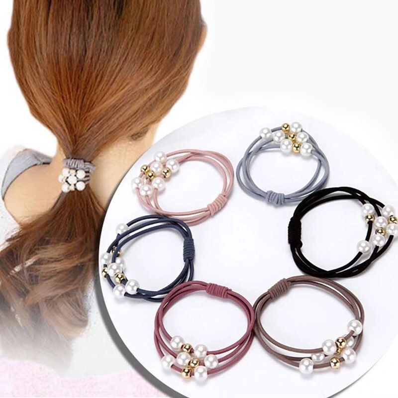Dây buộc tóc giả ngọc trai