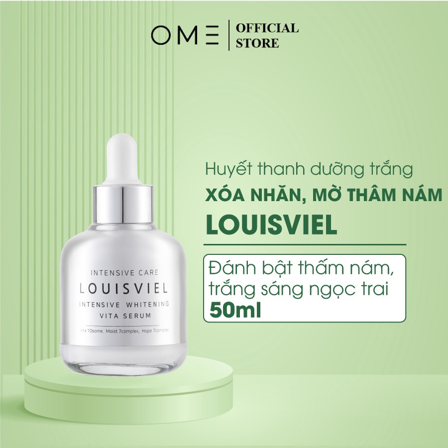 Huyết Thanh Dưỡng Trắng Xóa Tàn Nhang Mờ Thâm Nám Intensive Whitening Vita Serum LouisViel 50ml