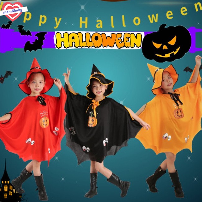 Set Đồ 2 Món Hóa Trang Quả Bí Ngô Halloween Cho Bé