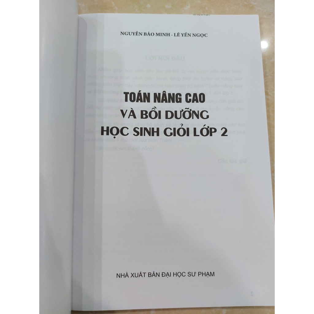 Sách - Toán nâng cao và bổ dưỡng học sinh giỏi lớp 2