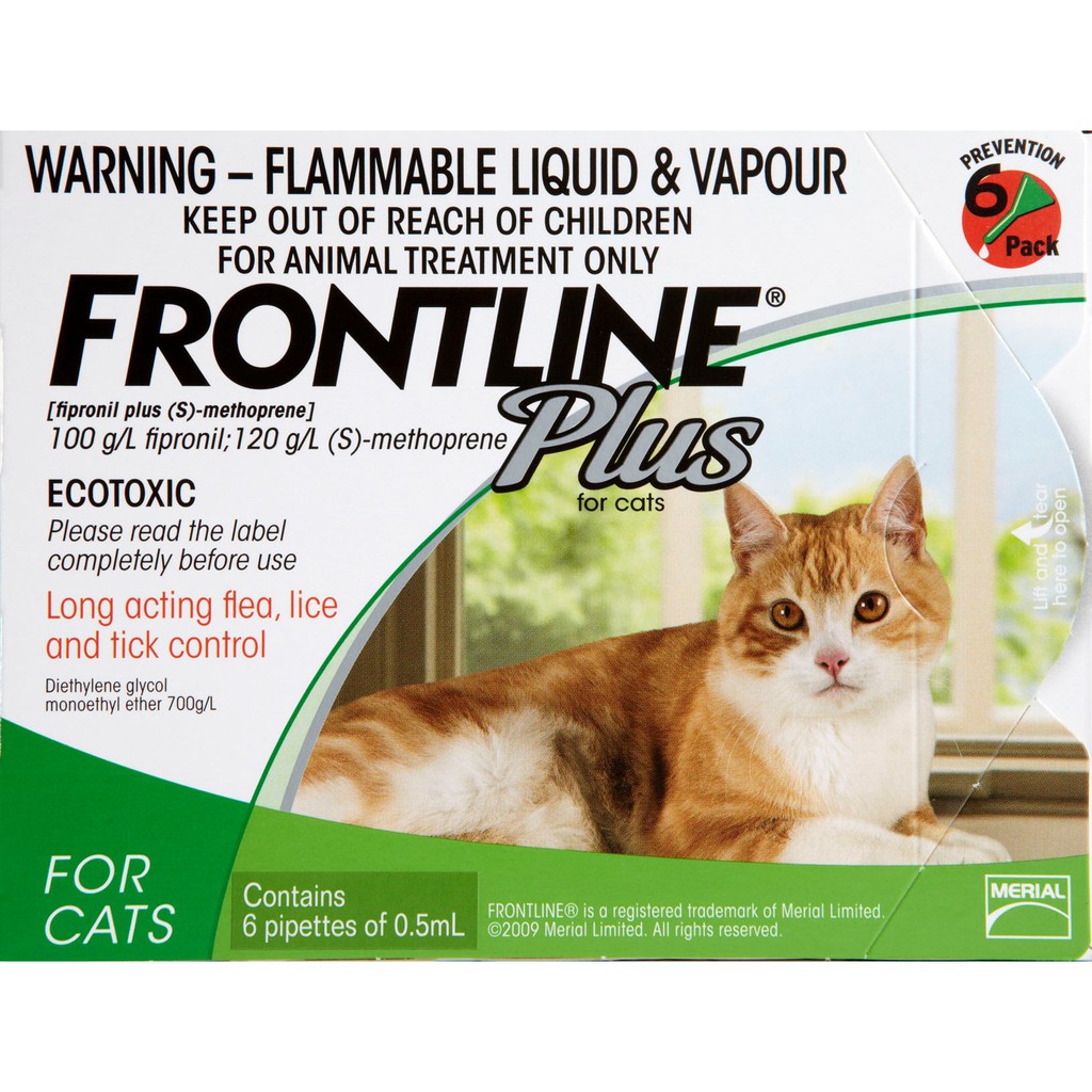Frontline Plus cho mèo - trị ve rận nhỏ gáy cho mèo