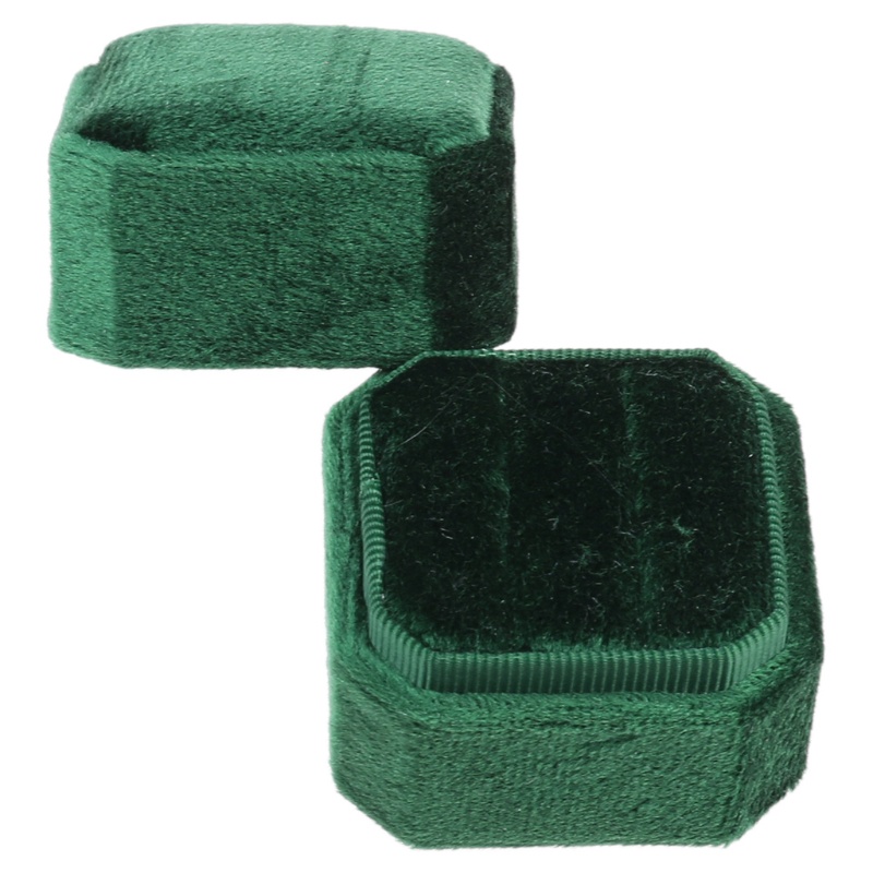 Hộp Đựng Nhẫn Cưới Hình Bát Giác Có Nắp Tháo Rời Được