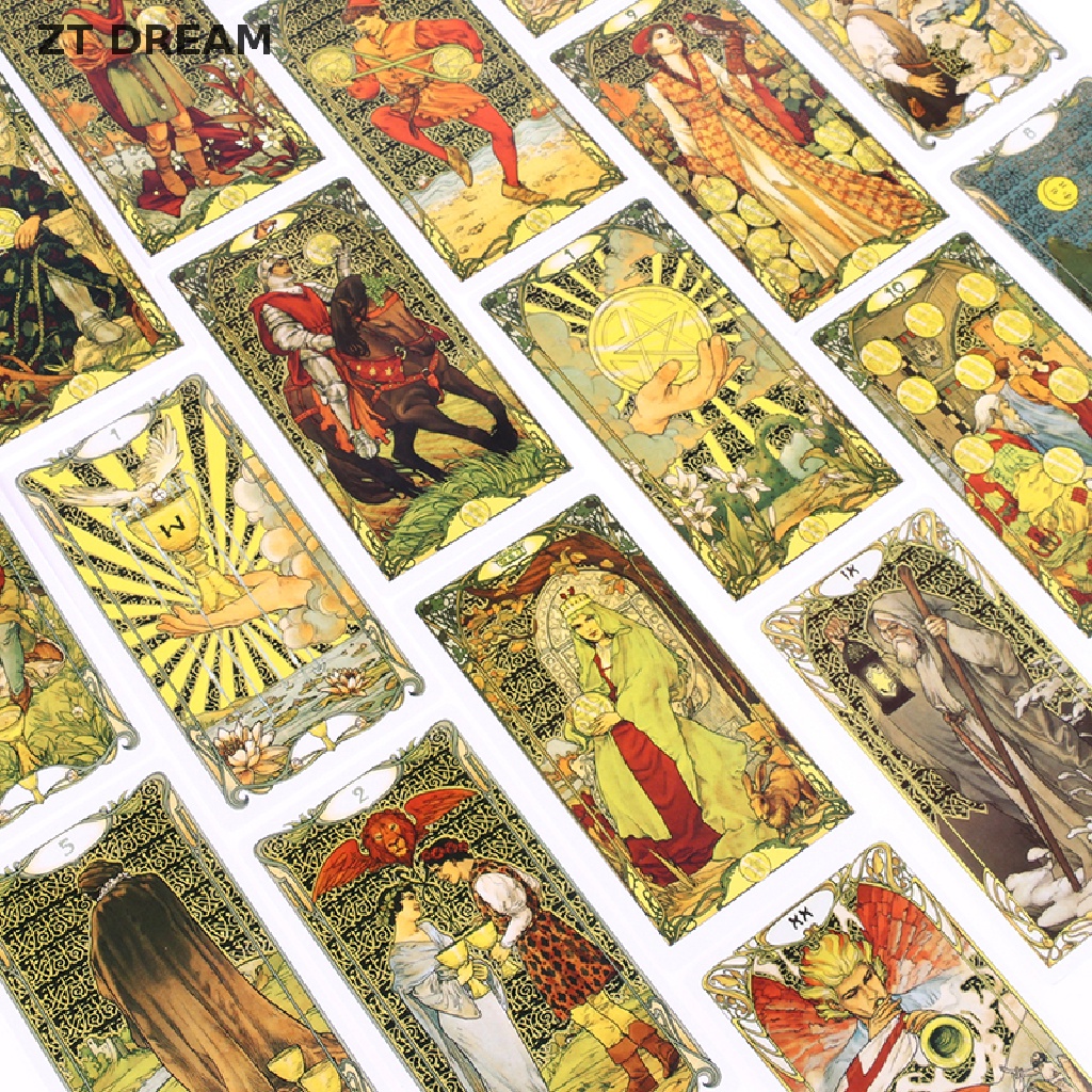Bộ Bài Tarot Vàng 12 * 7cm 07