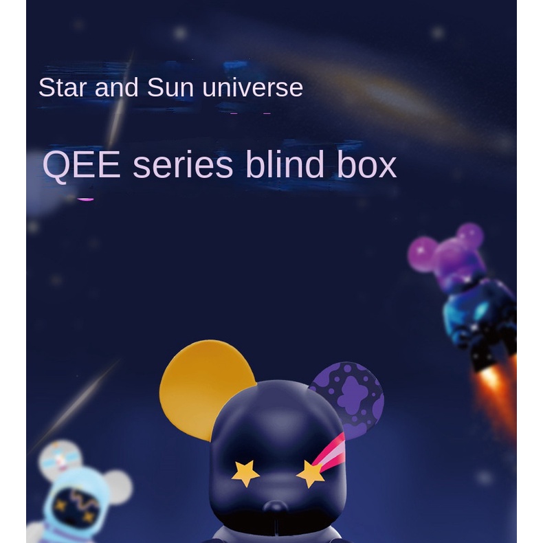 QEE Star Universe Hộp Đồ Chơi Lắp Ráp Thủ Công Netflix Gấu Violent Chính Hãng Trang Trí