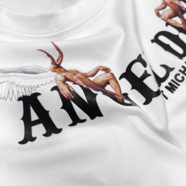 Áo thun tay lỡ form rộng Unisex Angel Devil, áo phông tay lỡ Nam Nữ A26 | BigBuy360 - bigbuy360.vn