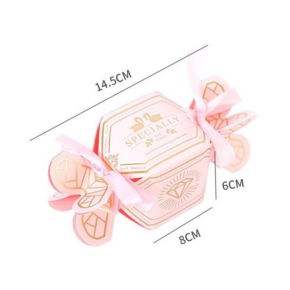 Hộp đựng quà tặng bánh kẹo Socola quà cưới cảm ơn mini dễ thương - HQT001 LANA QUEEN