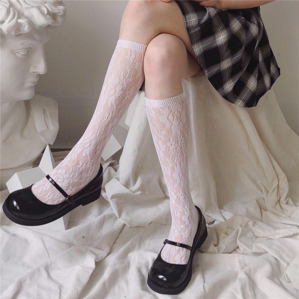 Vớ Lưới Phối Ren Rỗng Hóa Trang Công Chúa Ngọt Ngào Quyến Rũ VANES1 Cho Nữ