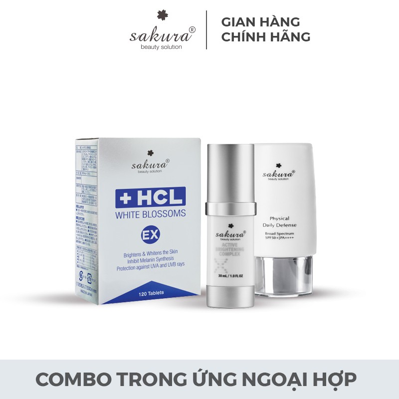 [Mã BMBAU200 giảm 200K đơn 699K] Bộ sản phẩm giảm nám trong ứng ngoại hợp chuyên sâu Sakura
