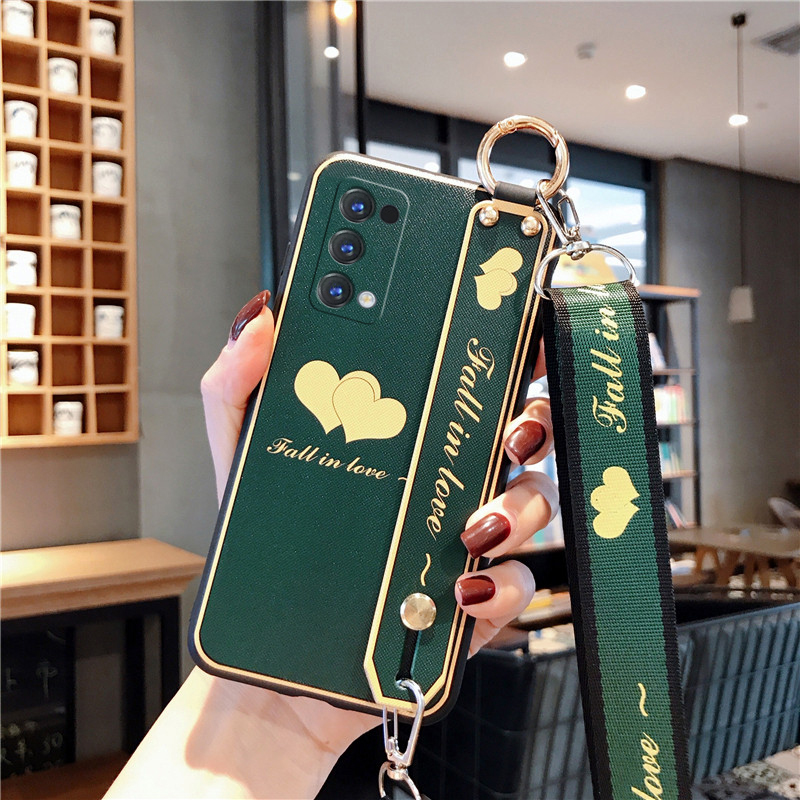Ốp Lưng Mềm Có Giá Đỡ & Dây Đeo Vai Cho Oppo A8 / A91 / K1 / K3 / A83 / A57 / A59 / A52 / Reno4 / Pro / A32 / Reno 5 Pro