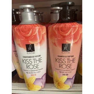 Combo dầu gội + dầu xả Kiss the rose 600ml