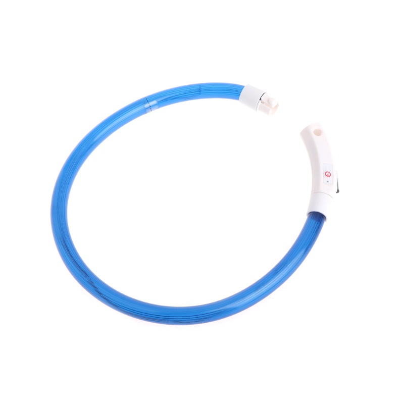 Vòng Cổ Chó Đi Dạo Phát Sáng Ban Đêm Mềm Mại Có Thể Sạc Lại