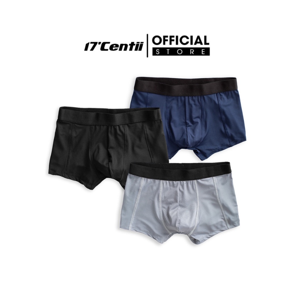 [Mã BMLT35 giảm đến 35K đơn 99K] Quần Lót Nam Boxer Thun Lạnh 17CENTII Cạp Trơn Co Giãn ,Thoáng Khí Thấm Hút Mồ Hôi Tốt