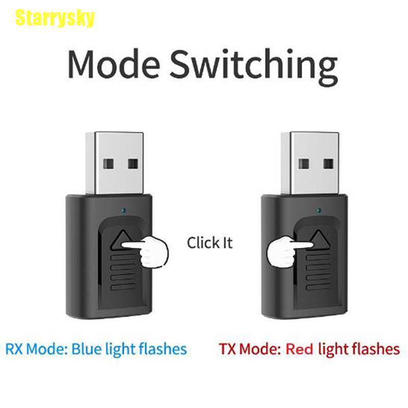 Bộ Thu Phát Âm Thanh Usb Bluetooth 5.0 4 Trong 1 Chuyên Dụng Cho Loa Xe Hơi / Tv / Pc