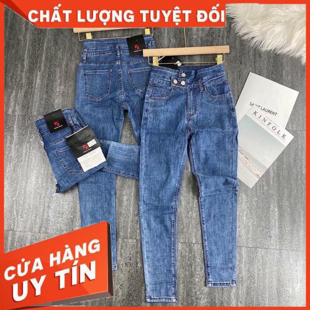 QUẦN JEANS ÔM LƯNG CAO 2 Nút chất siêu mềm giãn | WebRaoVat - webraovat.net.vn