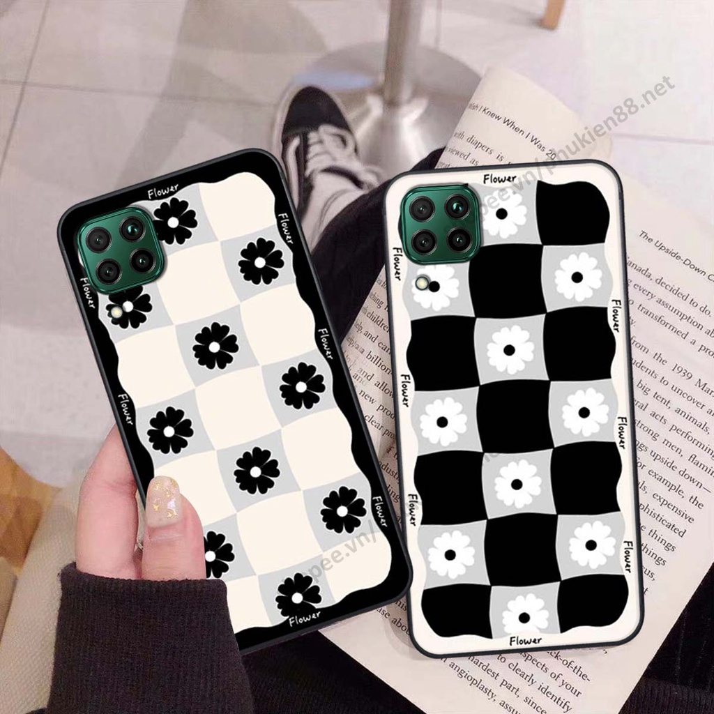 Ốp lưng Huawei Nova 7i ốp điện thoại LineBear, bé tóc xù, hoa siêu đẹp