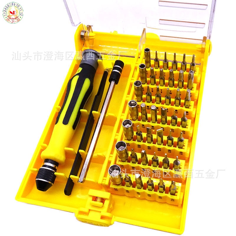 Bộ Tua Vít Đa Năng 45 Chi Tiết JK-6089, Tovit Chuyên Dụng Cho Sửa Chữa Thiết Bị Điện Tử