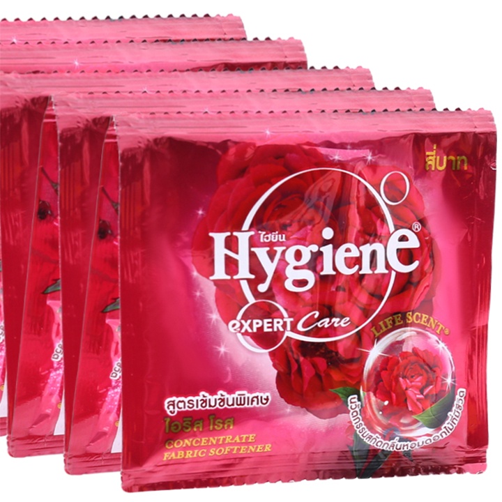 Dây 12 gói Nước xả vải Hygiene Expert Care (20ml x 12 gói) - Làm mềm vải, thơm ngát hương hoa từ thiên nhiên