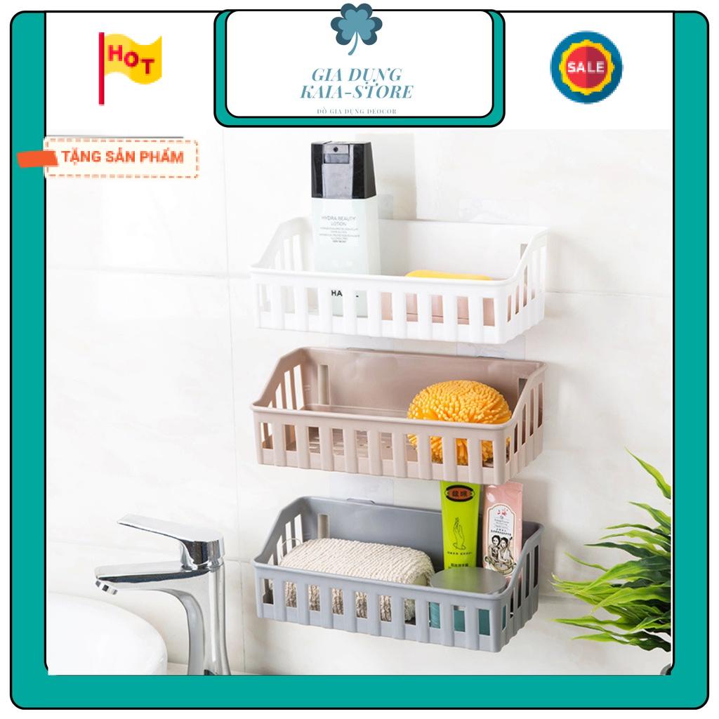 Kệ nhà tắm dán tường size lớn bằng nhựa PP bền bỉ, Kệ nhựa nhà tắm đựng đồ tiện ích giúp cho nhà cửa luôn gọn gàng