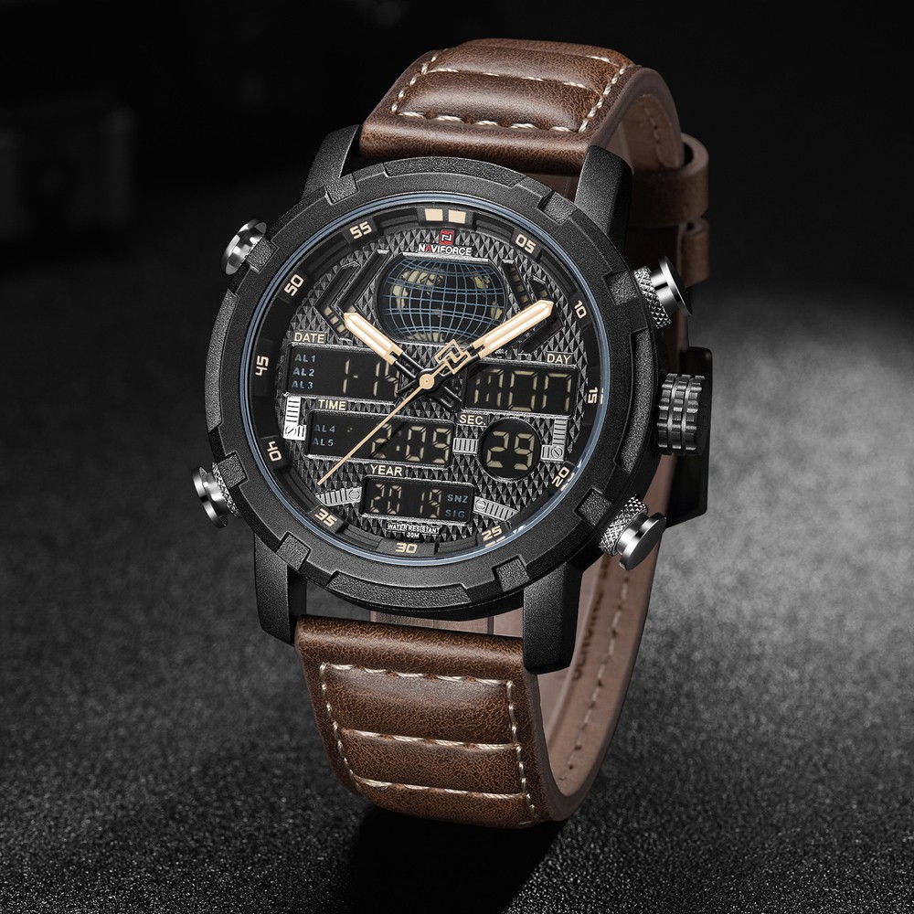 Naviforce Đồng Hồ Đeo Tay Thể Thao Chống Thấm Nước Dành Cho Nam
