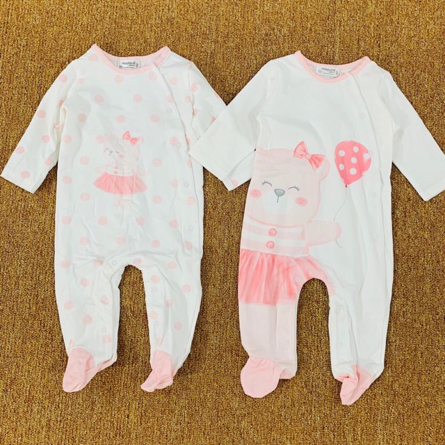 Body liền tất Mayoral gấu 1-18M