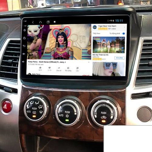 Màn Hình Android 9 inch Cho Xe TRITON/ PAJERO 2009-2014 - Đầu DVD Android Kèm Mặt Dưỡng Giắc Zin Cho MITSUBISHI TRITON