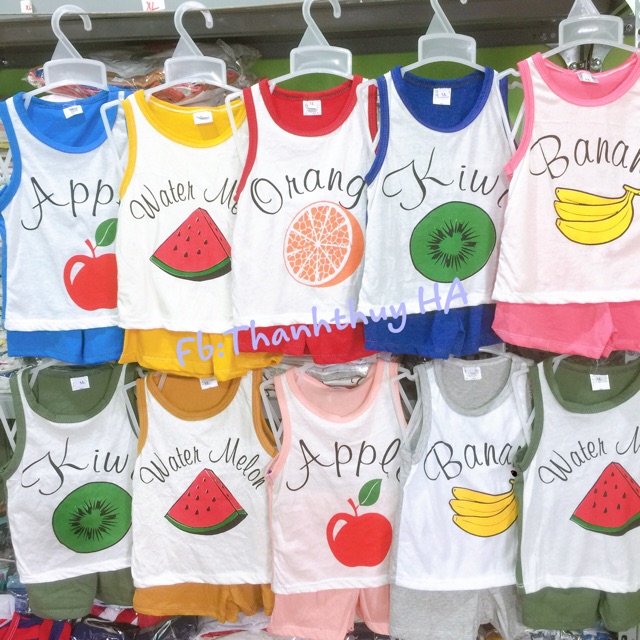 Bộ ba lỗ hoa quả cho bé