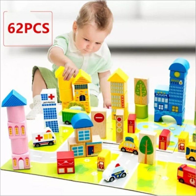 Bộ xếp hình thành phố tương lai 62 chi tiết