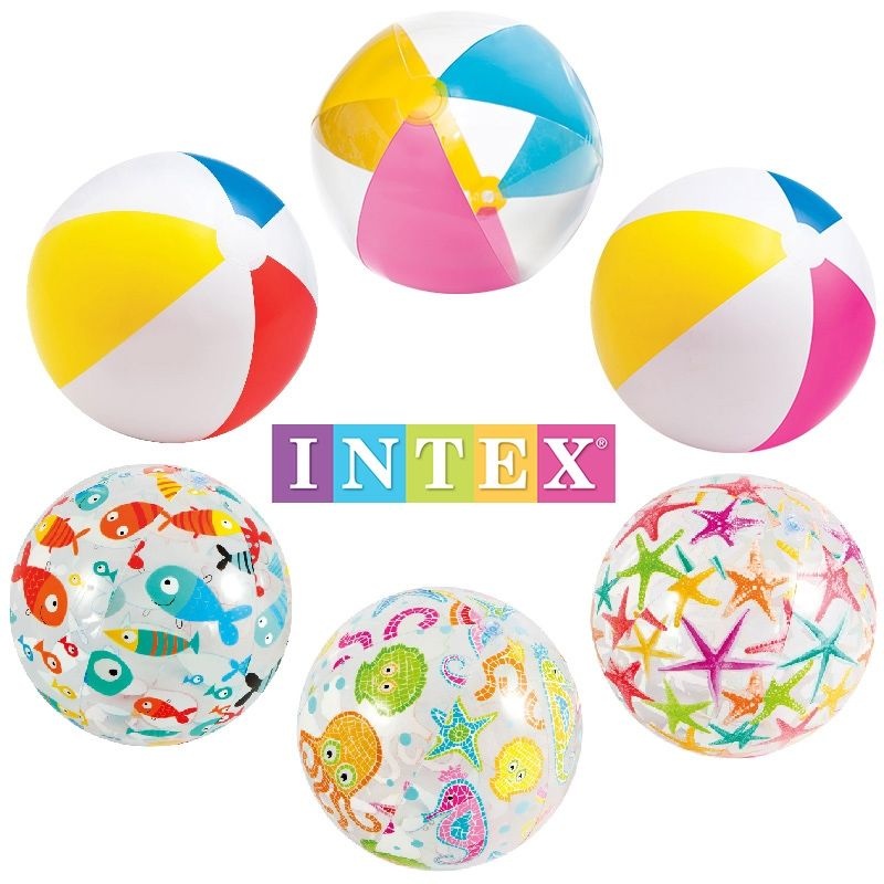 ▩☸Bóng bãi biển INTEX em bé chơi trong nước Đồ chơi bóng bãi biển trẻ em chơi trong bóng nước bóng đồ chơi bóng bơm hơi