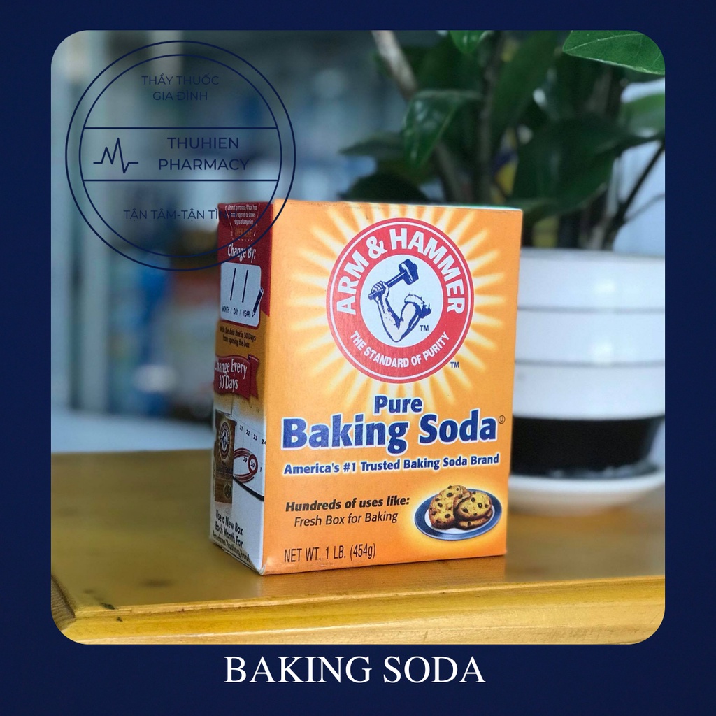 [Mới 2020] Bột Baking Soda đa công dụng khử mùi, diệt khuẩn, tẩy rửa, làm bánh, chăm sóc da 454g