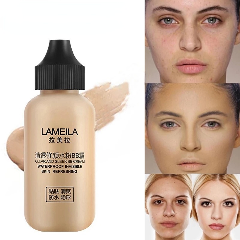 1 Kem Nền Dạng Lỏng Dưỡng Ẩm Lâu Trôi Che Khuyết Điểm / Che Phủ Toàn Diện / Làm Sáng Da Mặt